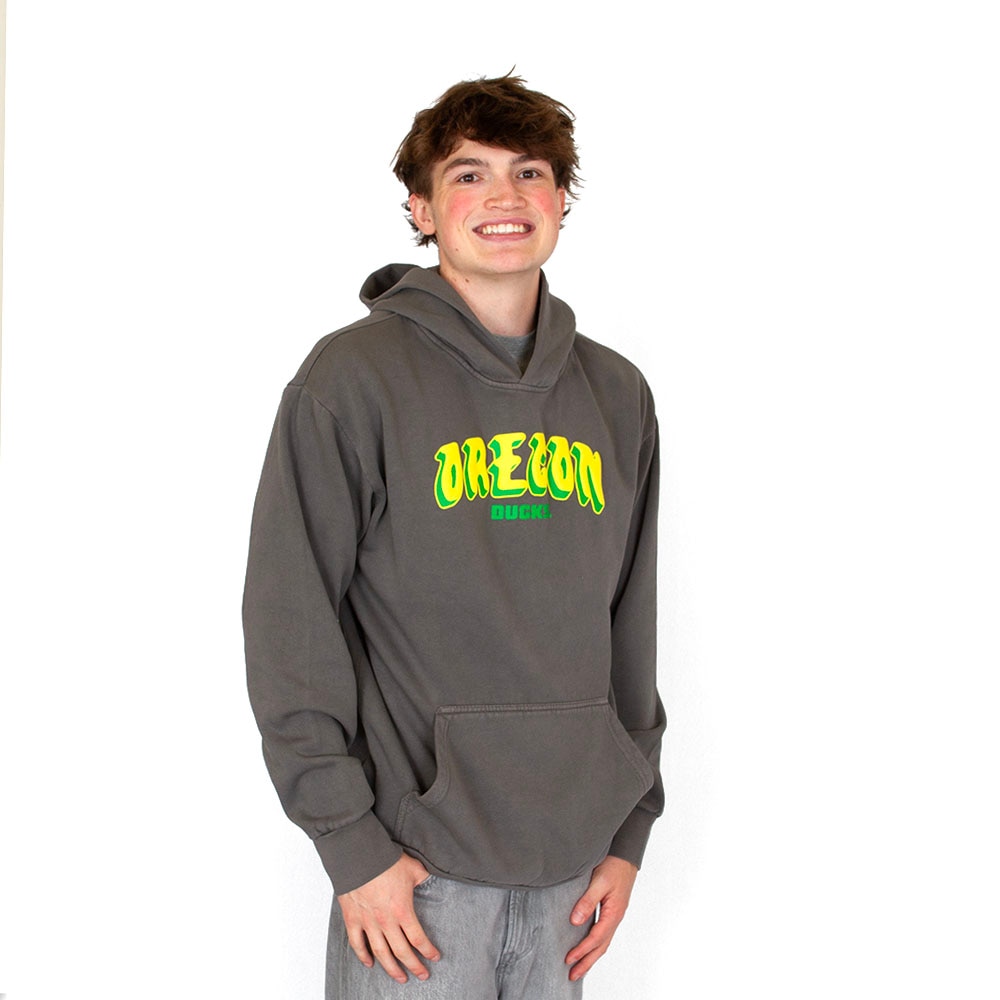 Ducks Spirit, Grey, Hoodie, Men, Unisex, Uscape, Vintage design, Fleece, Puff ink, Pullover, Sweatshirt, 958419